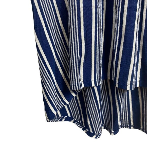 2/$30 Zara Striped Short Sleeve Maxi Knit Dress Size Small Relaxed Fit - Picture 5 of 9